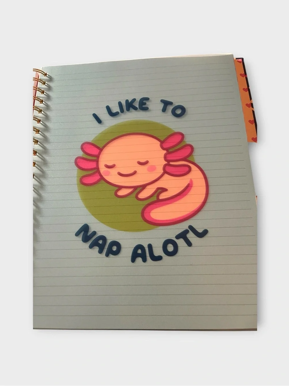 🌸 Meet Your New Favorite Organizer: James Burke Axolotl Spiral Notebook 🌸